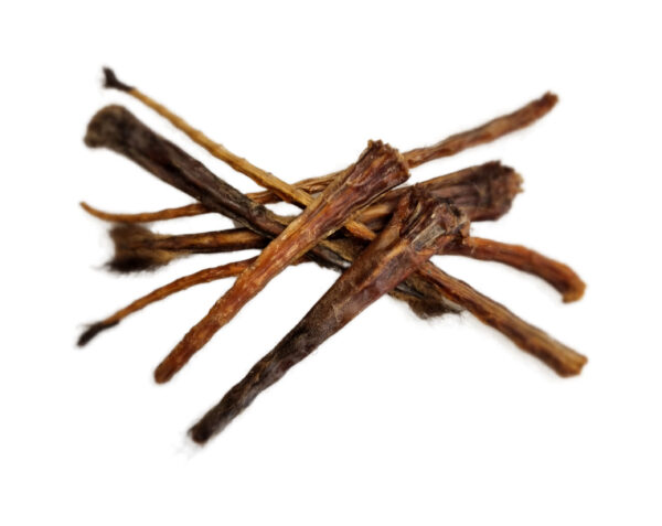 Bush to Bowl Raw Dried 100% Wild Possum (Tails Mixed skin on / skin off) Chews / Treat